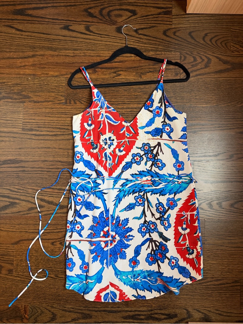 Rory Beca Red, Blue & White Floral Camisole Dress